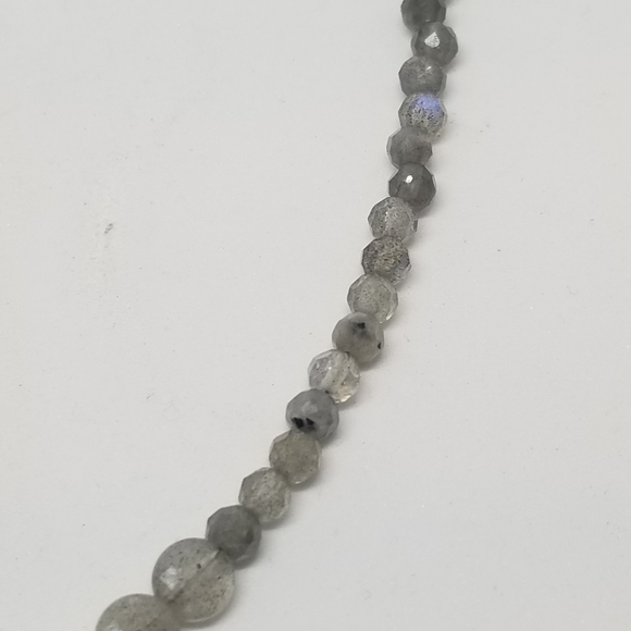Labradorite & Grey Stone Necklace - Picture 5 of 6